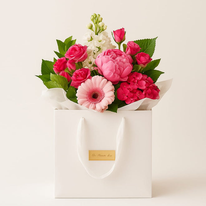 Posy in a Boutique Bag