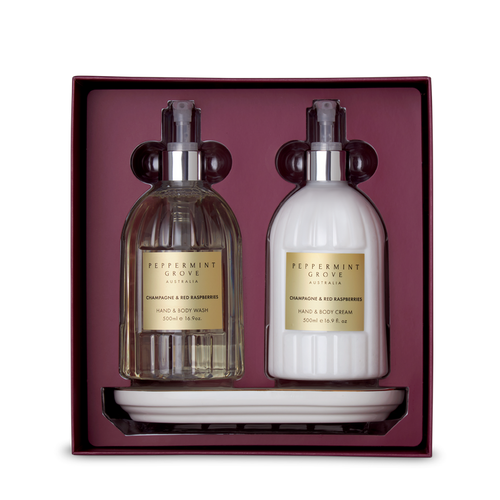 Champagne & Red Raspberries Gift Set