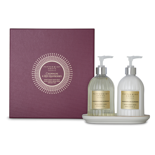 Champagne & Red Raspberries Gift Set