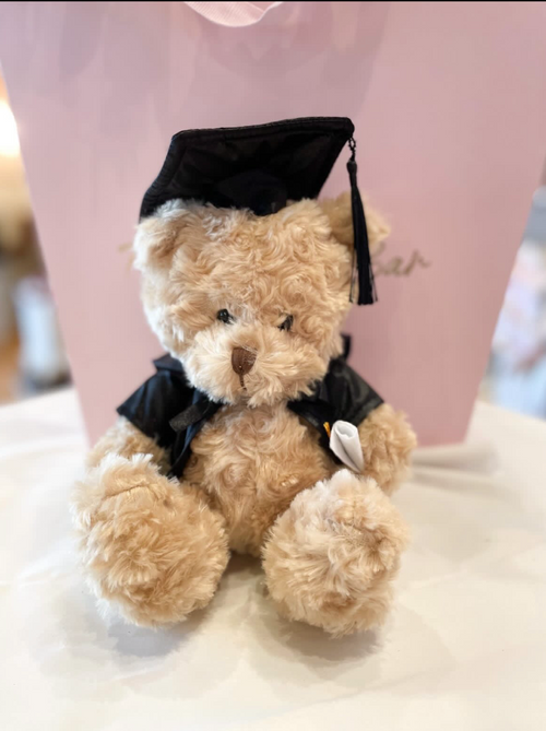 Graduation carrier bouquet + bear bundle