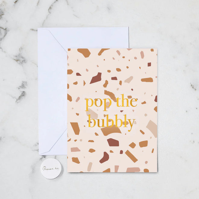 Pop The Bubbly Card